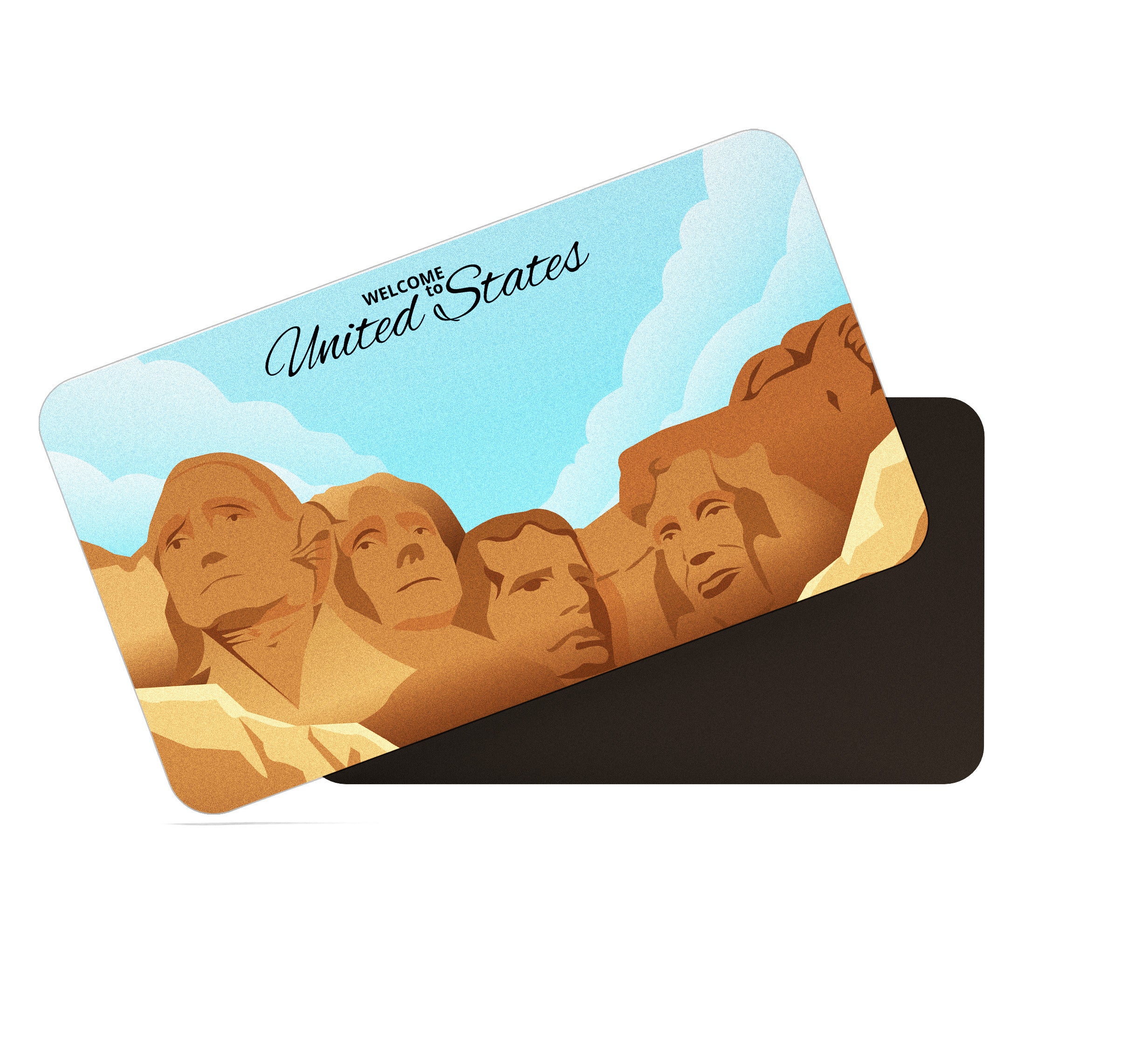 dhcrafts Rectangular Fridge Magnet Multicolor United States D2 Design Pack of 1 (8.6cm x 5.4cm)